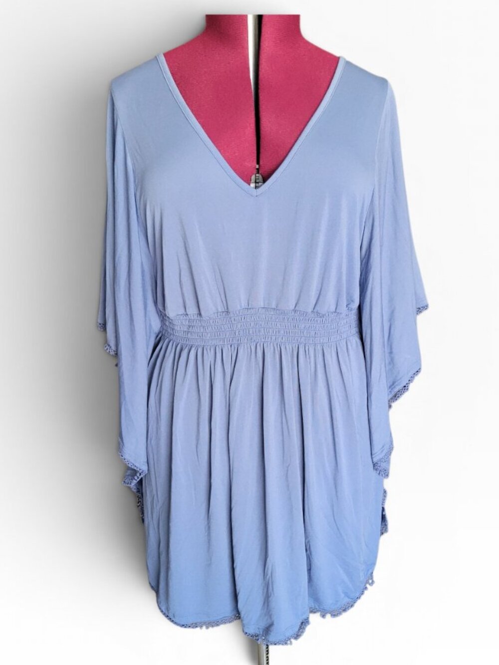 SWIM by Cacique Light Blue Swim Cover-Up Tunic (Size 14/16)